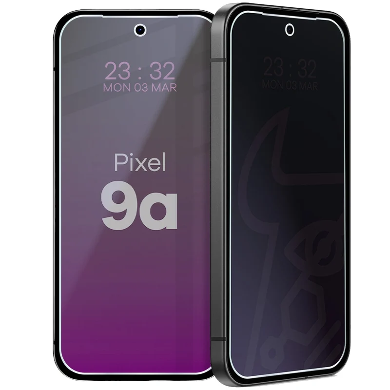 Hybridglas mit Privatschutzfilter für Google Pixel 9a, Bizon Hybrid Shadow, Matt