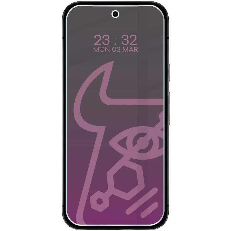 Hybridglas mit Privatschutzfilter für Google Pixel 9a, Bizon Hybrid Shadow, Matt