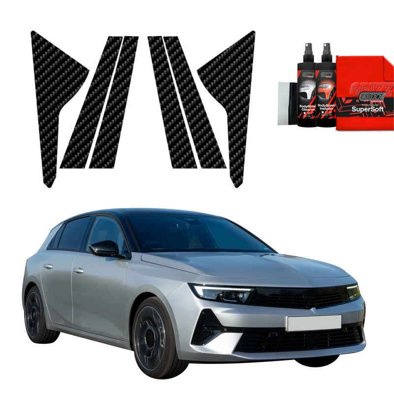 6in1 Kohlenstoff Schutzfolie Grizz Protector für B-C-Säule - Opel Astra (2021- 2024)