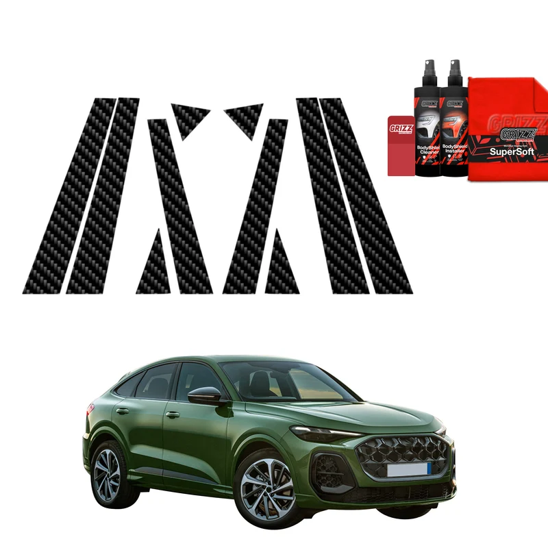 10in1 Kohlenstoff Schutzfolie Grizz Protector für A-B-C-Säule - Audi Q5 Sportback (2025-2026)