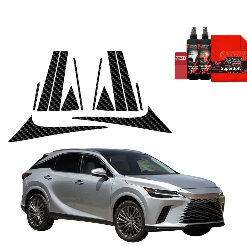 12in1 Kohlenstoff Schutzfolie Grizz Protector für A-B-C-Säule - Lexus RX 350h (2022-2026)