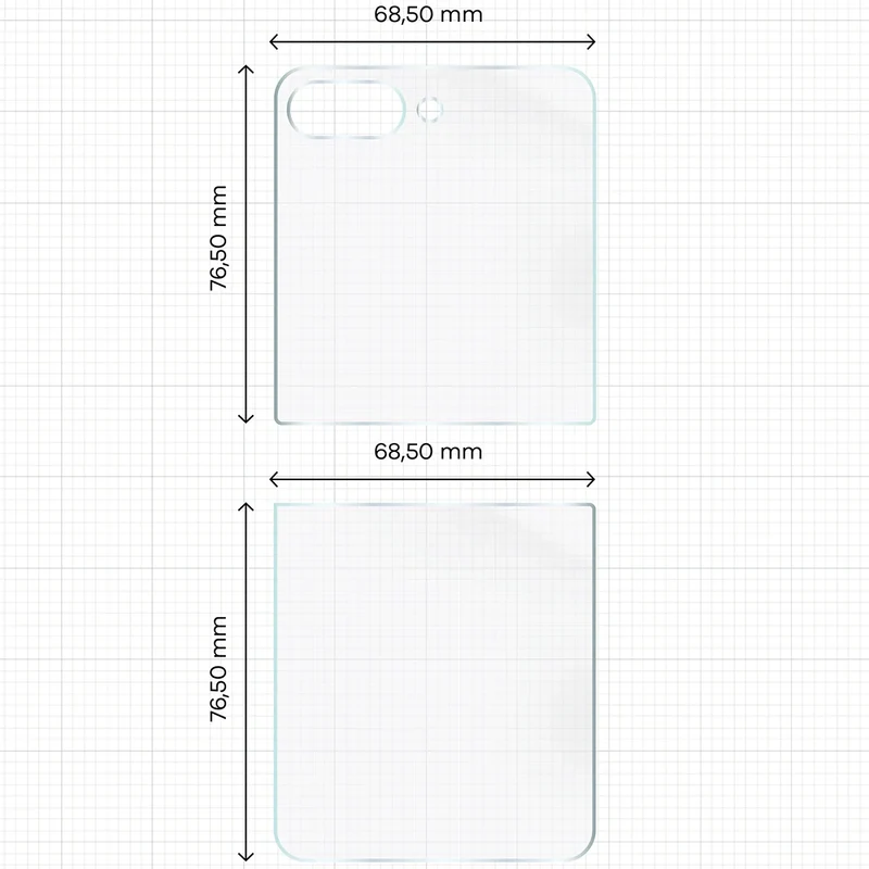Hydrogel Folie für die Rückseite für Galaxy Z Flip5, Bizon Film Hydrogel Back, 1 Stück