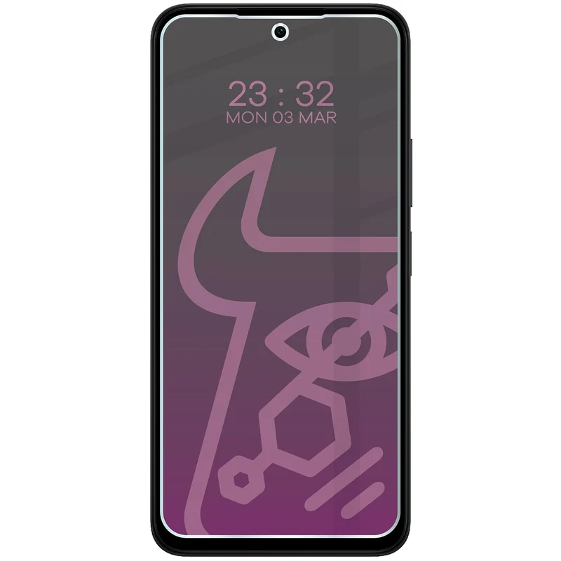 Hybridglas mit Privatschutzfilter für Xiaomi Redmi 15 5G, Bizon Hybrid Shadow, Matt