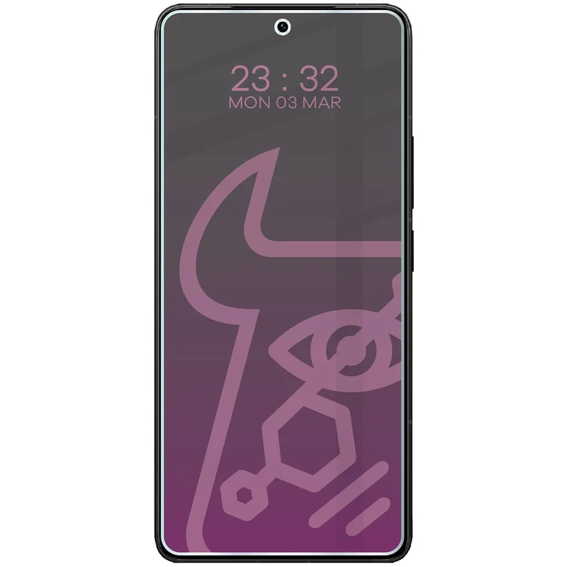 Hybridglas mit Privatschutzfilter für Xiaomi POCO F7 Ultra, Bizon Hybrid Shadow, Matt