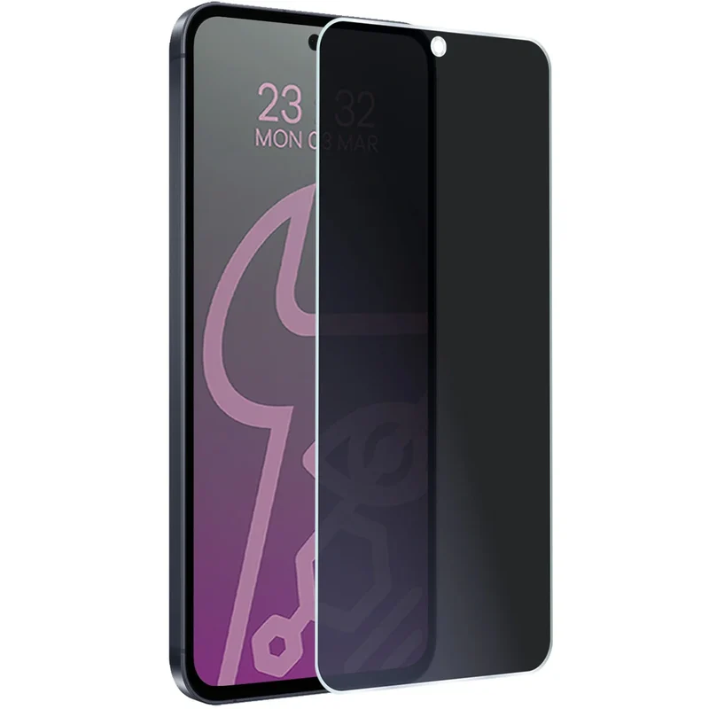 Hybridglas mit Privatschutzfilter für Galaxy A55 5G, Bizon Hybrid Shadow, Matt