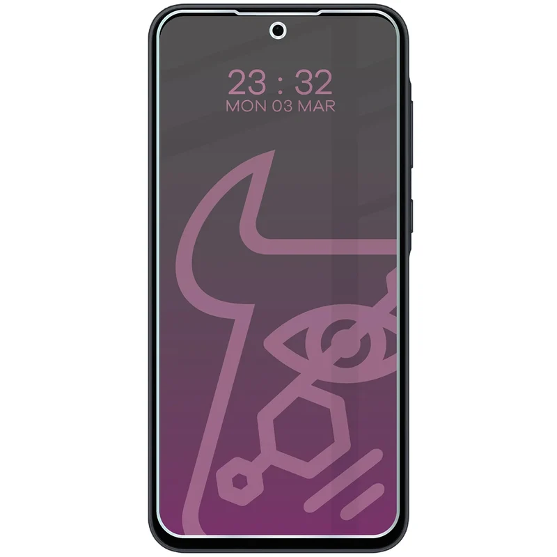 Hybridglas mit Privatschutzfilter für Galaxy A35 5G, Bizon Hybrid Shadow, Matt