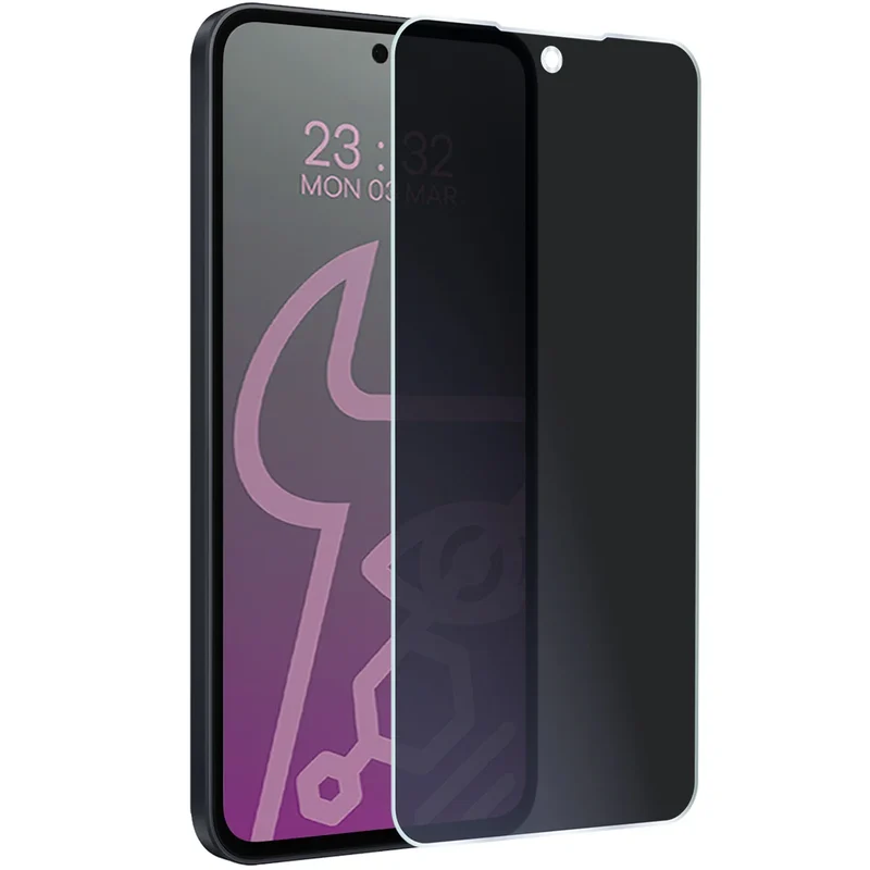Hybridglas mit Privatschutzfilter für Galaxy A35 5G, Bizon Hybrid Shadow, Matt