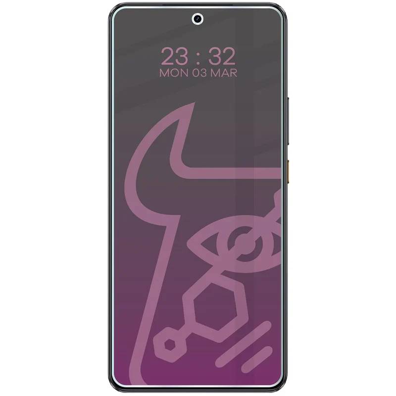 Hybridglas mit Privatschutzfilter für Realme GT 7T, Bizon Hybrid Shadow, Matt