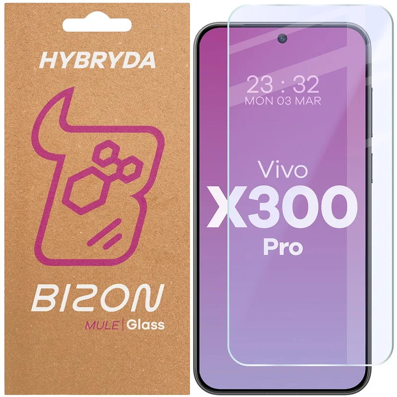 Flexibles Hybridglas für Vivo X300 Pro, Bizon Hybrid Mule