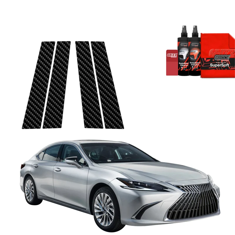 4in1 Kohlenstoff Schutzfolie Grizz Protector für B-C-Säule - Lexus ES 300h (2021-2024)