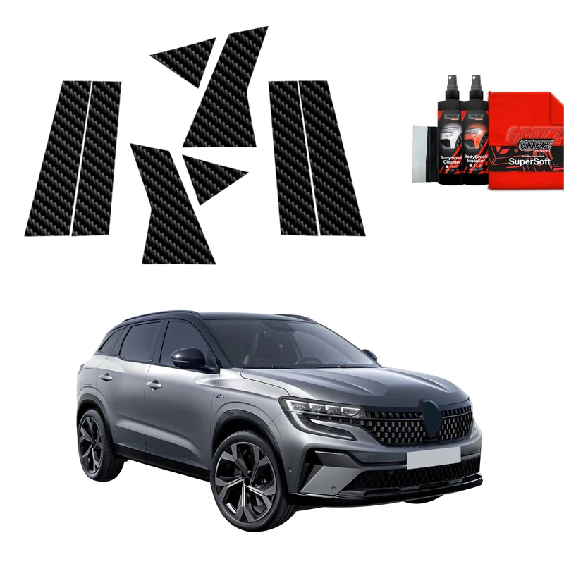 8in1 Kohlenstoff Schutzfolie Grizz Protector für B-C-Säule - Renault Austral (2022-2026)