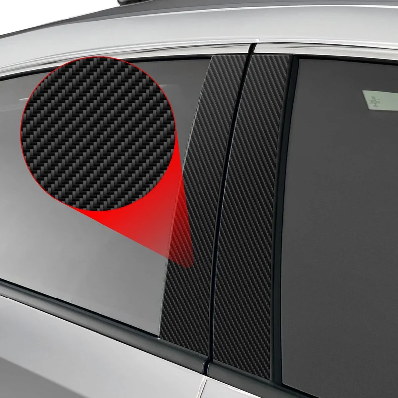 4in1 Kohlenstoff Schutzfolie Grizz Protector für B-C-Säule - Audi A3 8P Hatchback 5D (2008-2012)