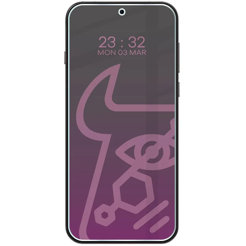 Hybridglas mit Privatschutzfilter für Oppo Find X9 Pro, Bizon Hybrid Shadow, Matt