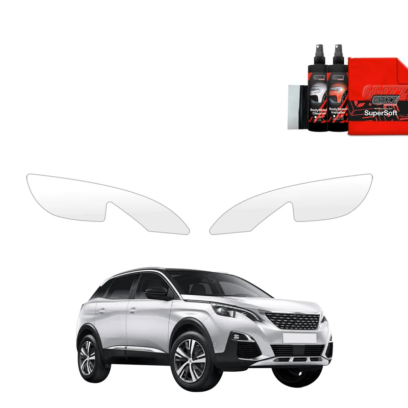 2in1 Schutzfolie Grizz Protector für Scheinwerfer - Peugeot 3008 (2016-2024)