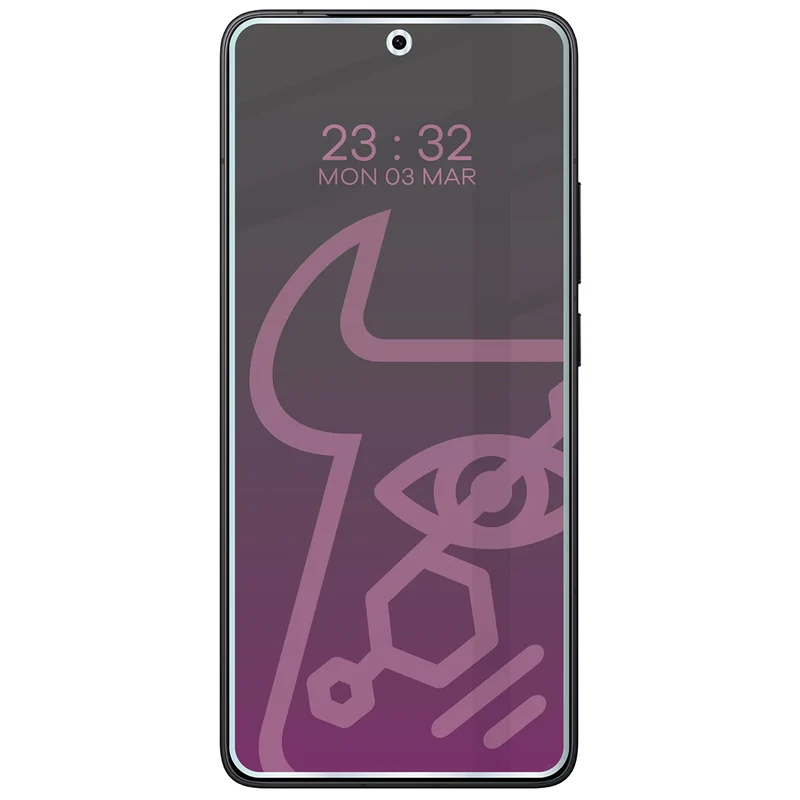 Hybridglas mit Privatschutzfilter für Xiaomi POCO F7 Pro, Bizon Hybrid Shadow, Matt