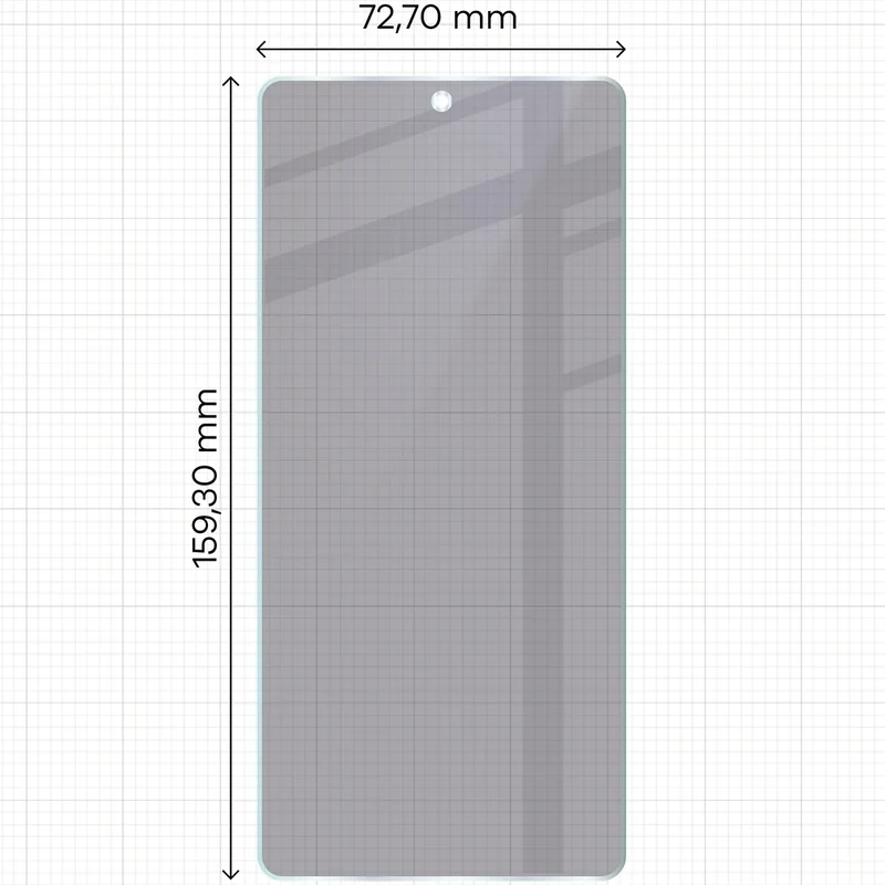 Hybridglas mit Privatschutzfilter für Asus Zenfone 12 Ultra, Bizon Hybrid Shadow, Matt