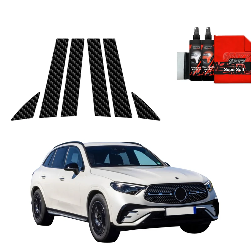 6in1 Kohlenstoff Schutzfolie Grizz Protector für B-C-Säule - Mercedes-Benz GLC C254 (2023-2026)