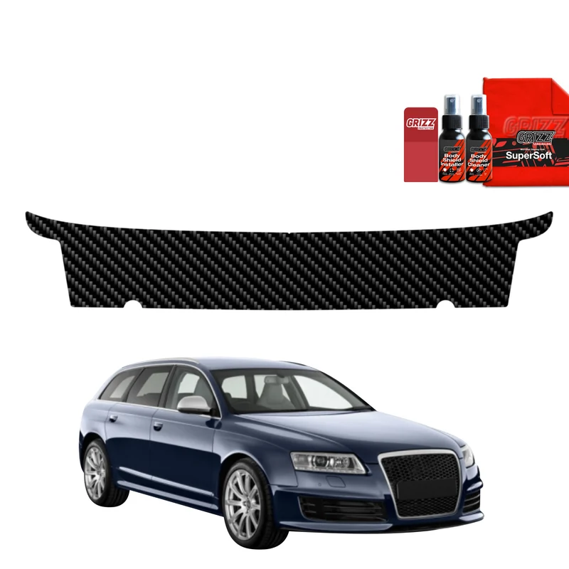 Kohlenstoff Schutzfolie Grizz Protector für Ladekante - Audi A6 C6 Avant Facelifting (2008-2011)