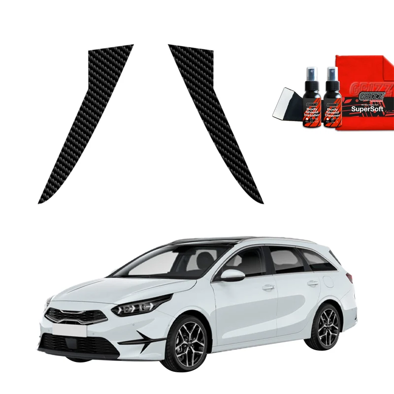 2in1 Kohlenstoff Schutzfolie Grizz Protector für B-C-Säule - Kia Ceed SW Kombi (2021-2025)