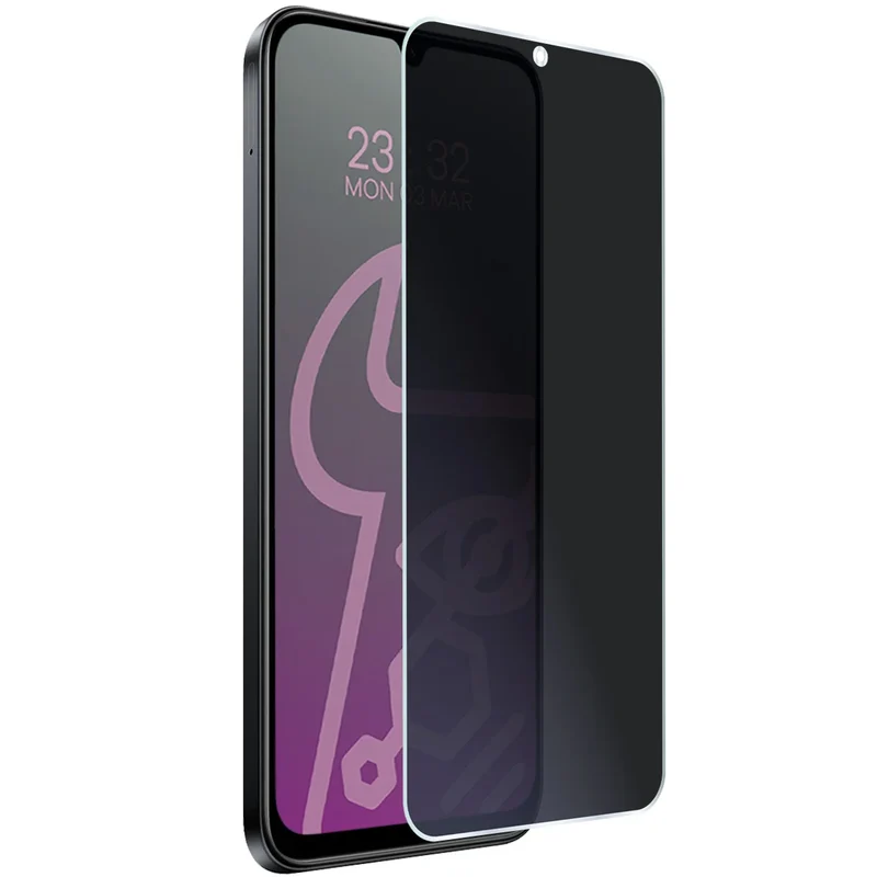 Hybridglas mit Privatschutzfilter für Xiaomi POCO C85 4G, Bizon Hybrid Shadow, Matt