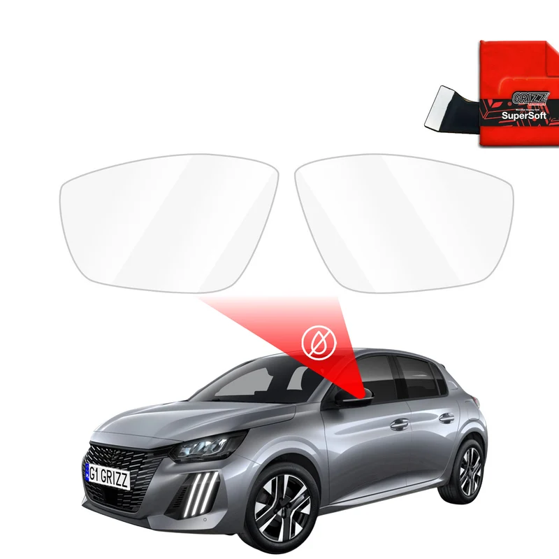 Regenschutzfolie Grizz Protector für Außenspiegel - Peugeot 208 2 (2019-2026)