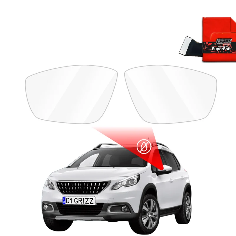 Regenschutzfolie Grizz Protector für Außenspiegel - Peugeot 2008 (2013-2019)