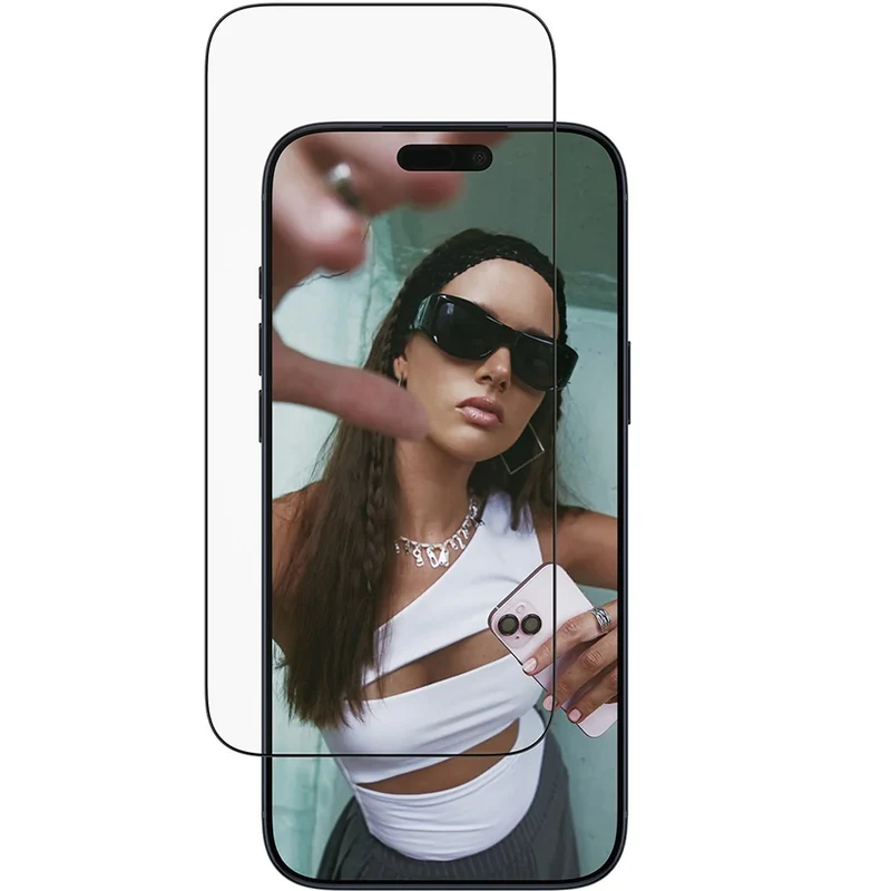 Gehärtetes Glas mit Applikator für iPhone 17 Pro Max, SAFE by PanzerGlass Ultra-Wide Fit Easy Aligner, Transparent mit Schwarzem Rahmen