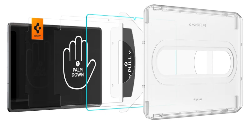 Glas + Applikator für Galaxy Tab S12 Ultra / S11 Ultra, Spigen Glas.tR EZ Fit Pro 1-Pack