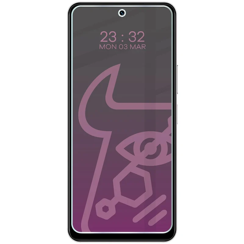 Hybridglas mit Privatschutzfilter für Vivo Y19s, Bizon Hybrid Shadow, Matt