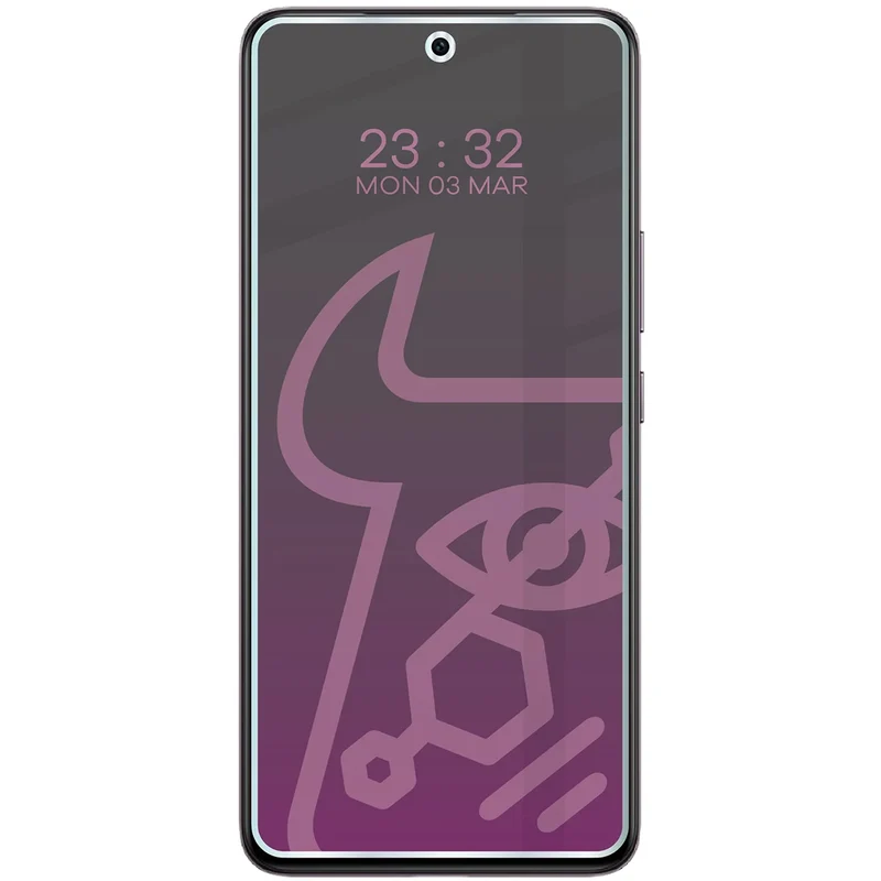 Hybridglas mit Privatschutzfilter für Vivo V50 Lite 4G, Bizon Hybrid Shadow, Matt