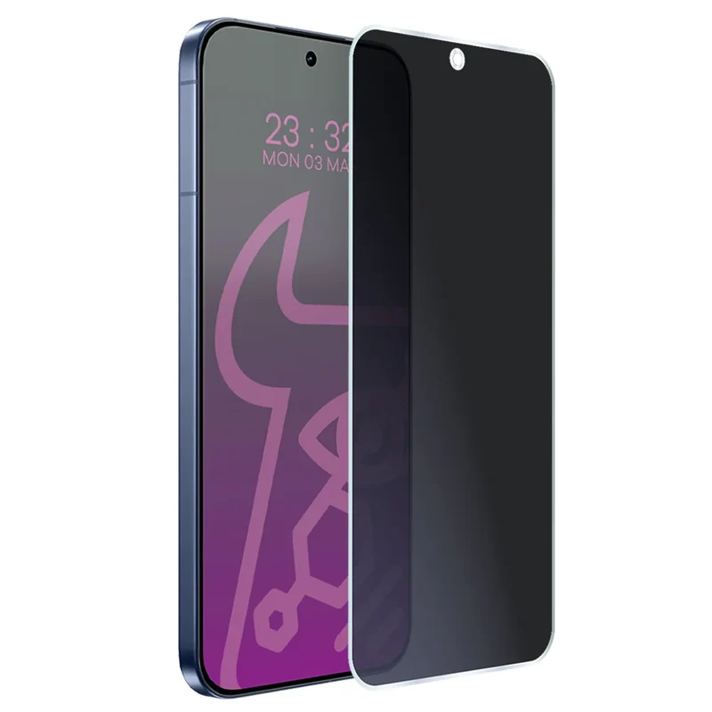 Hybridglas mit Privatschutzfilter für Realme GT 8 Pro, Bizon Hybrid Shadow, Matt