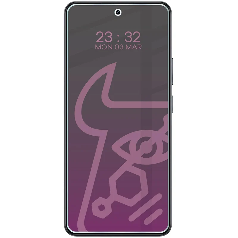 Hybridglas mit Privatschutzfilter für Realme 14T 5G, Bizon Hybrid Shadow, Matt