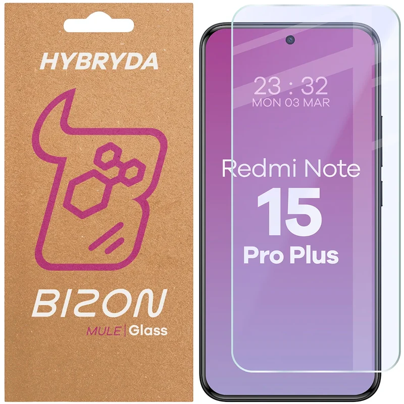 Flexibles Hybridglas für Xiaomi Redmi Note 15 Pro Plus 5G, Bizon Hybrid Mule