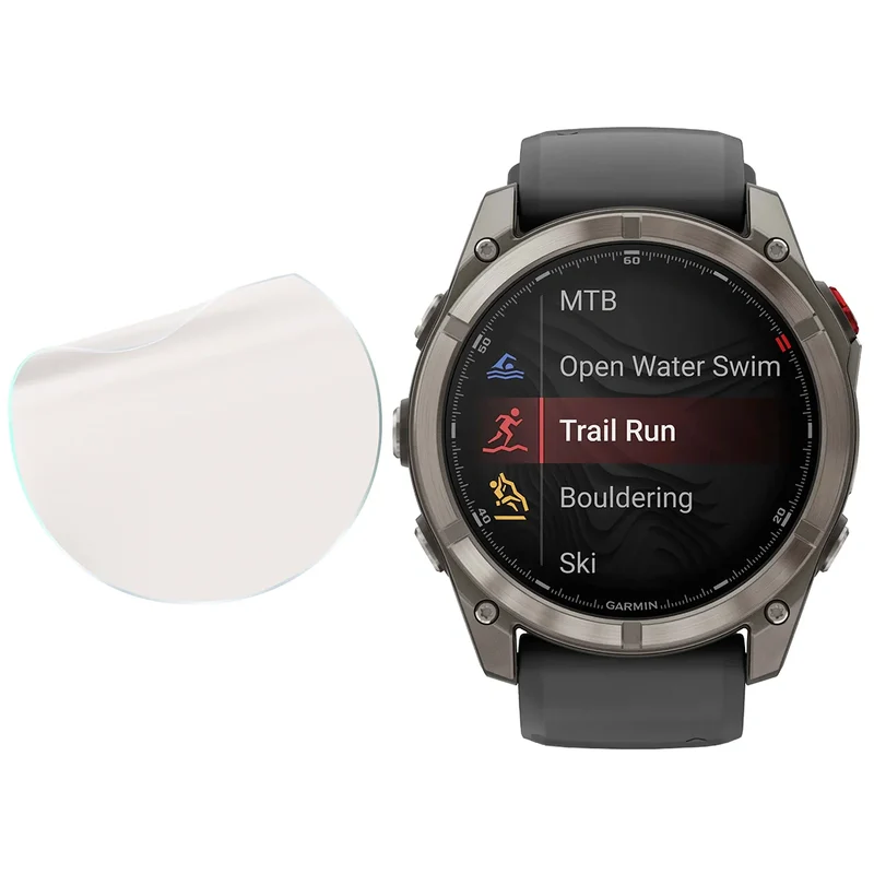 Matte Folie für Garmin Fenix 8 Pro AMOLED 47 mm, Bizon Watch Film Sun, 1 Stück