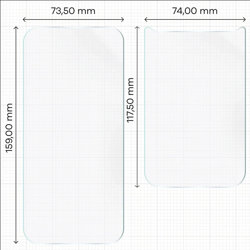 Hydrogel Folie für Display und Rückseite Bizon Film Hydrogel Pack für iPhone 17 Pro Max, 2 Stück