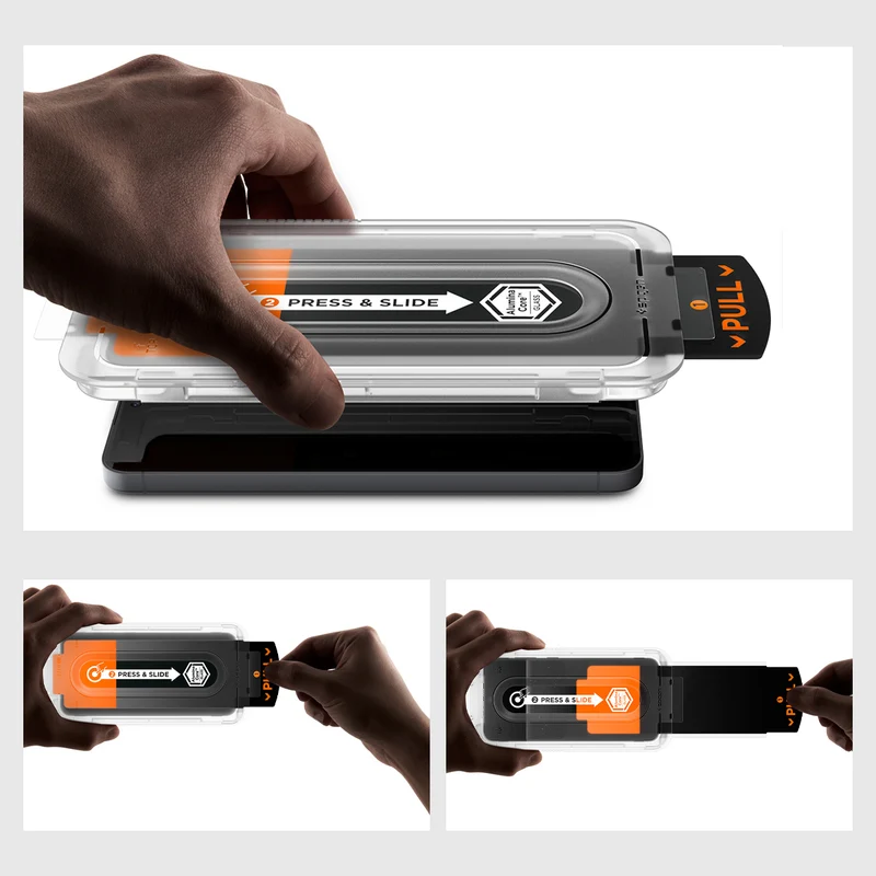 Glas + Applikator für Galaxy S26 FE/S25 FE, Spigen Glas.tR EZ Fit Pro 1-Pack (AC)