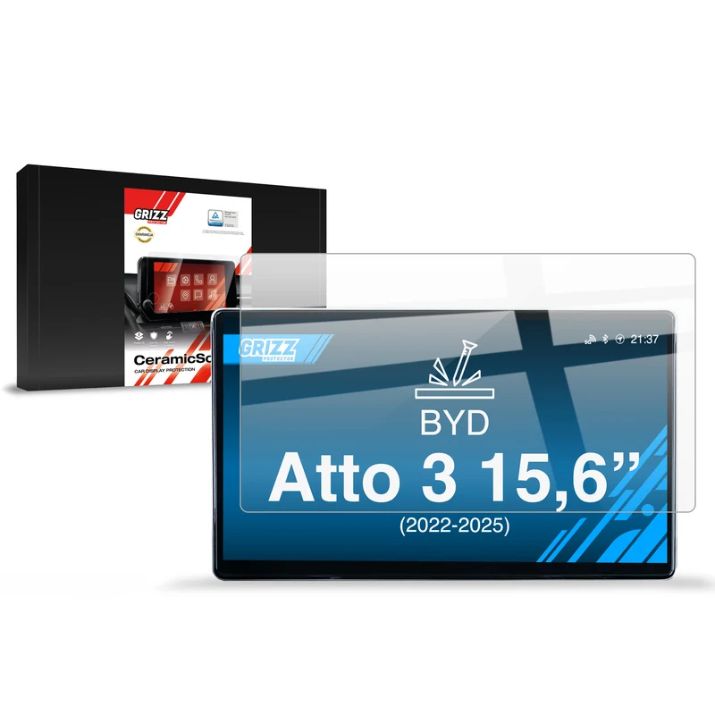 Keramische Autodisplayfolie für BYD Atto 3 15,6" (2022-2026), Grizz Protector