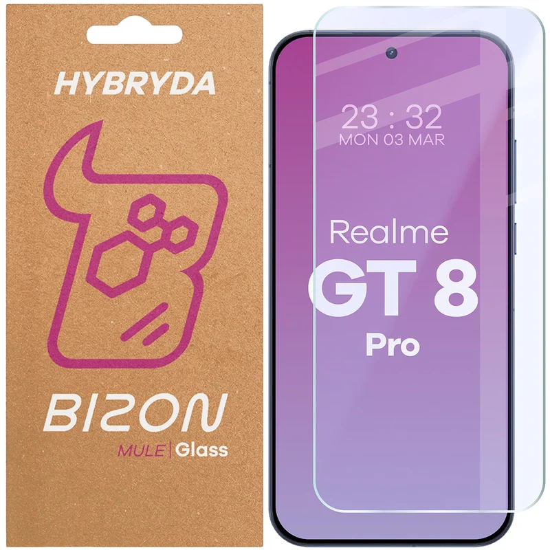Flexibles Hybridglas für Realme GT 8 Pro, Bizon Hybrid Mule