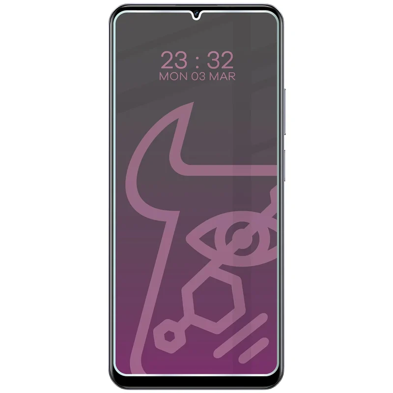 Hybridglas mit Privatschutzfilter für Realme Note 60, Bizon Hybrid Shadow, Matt