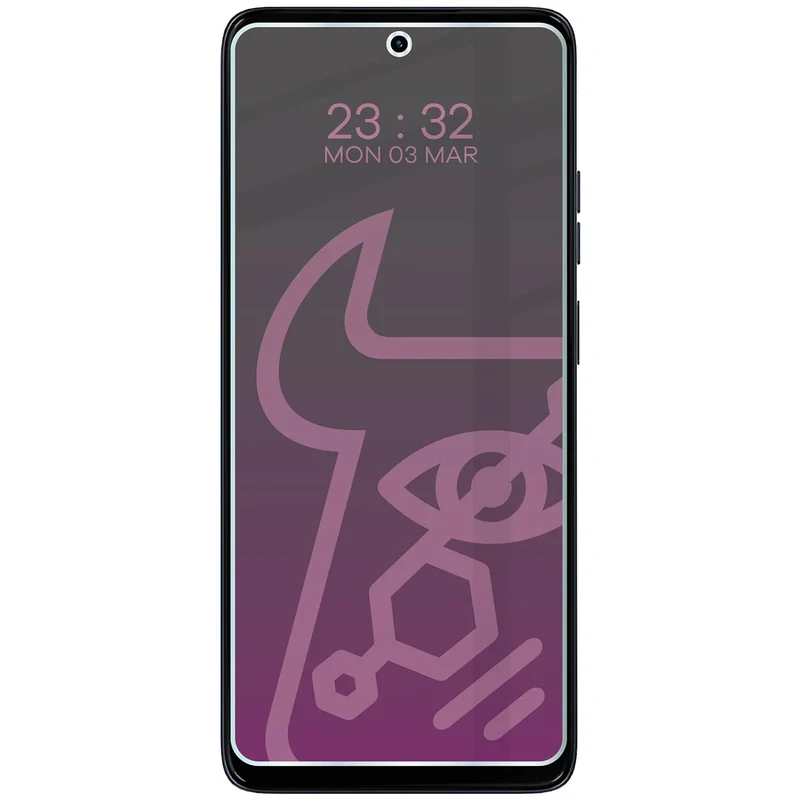 Hybridglas mit Privatschutzfilter für Motorola Moto G56 5G, Bizon Hybrid Shadow, Matt