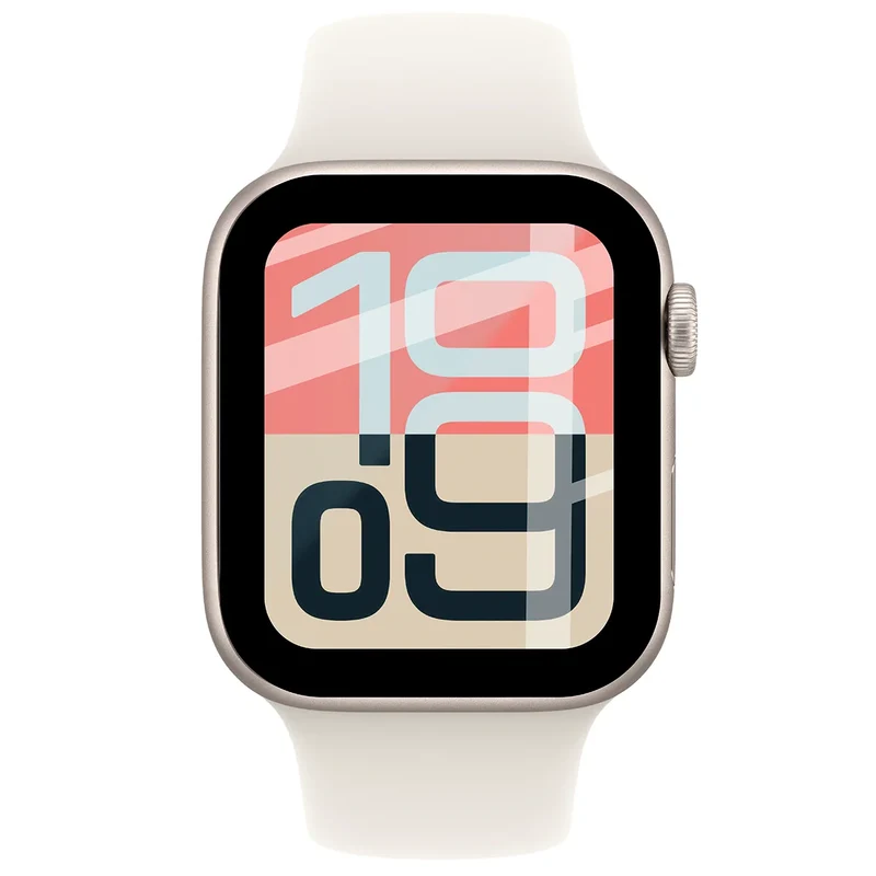 Hybrides Glas für Apple Watch SE 3 / SE 2 / SE / 6 / 5 / 4 (40 mm), Bizon Glass Watch Edge Hybrid, Schwarz