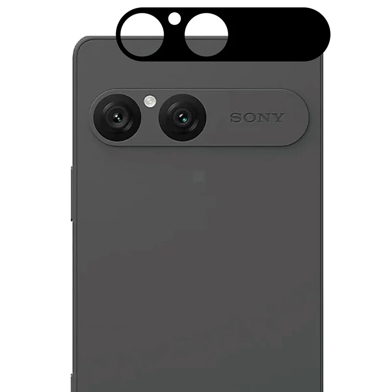 Gehärtetes Glas - 2 Stück + Kameraschutz für Sony Xperia 10 VII, Bizon Glass Edge Pack, Schwarz