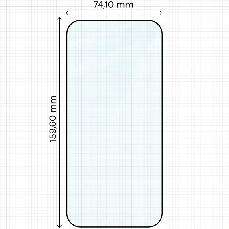 Gehärtetes Glas - 2 Stück + Kameraschutz für iPhone 17 Pro Max, Bizon Glass Edge Pack, Schwarz