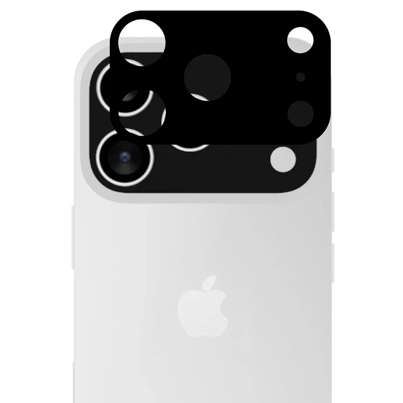 Gehärtetes Glas - 2 Stück + Kameraschutz für iPhone 17 Pro, Bizon Glass Edge Pack, Schwarz
