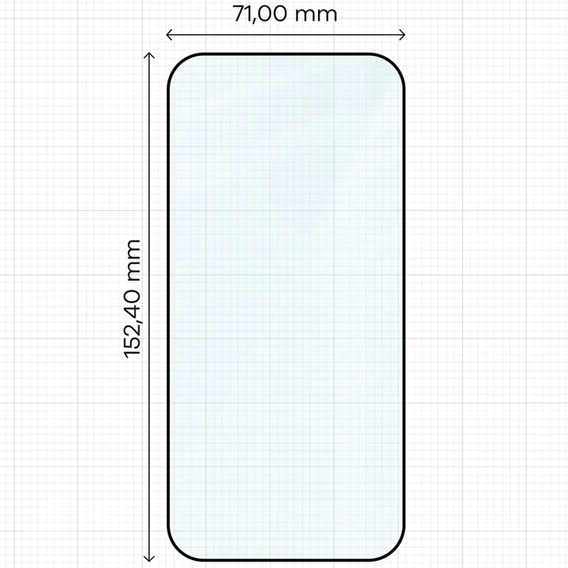 Gehärtetes Glas - 2 Stück + Kameraschutz für iPhone Air, Bizon Glass Edge Pack, Schwarz