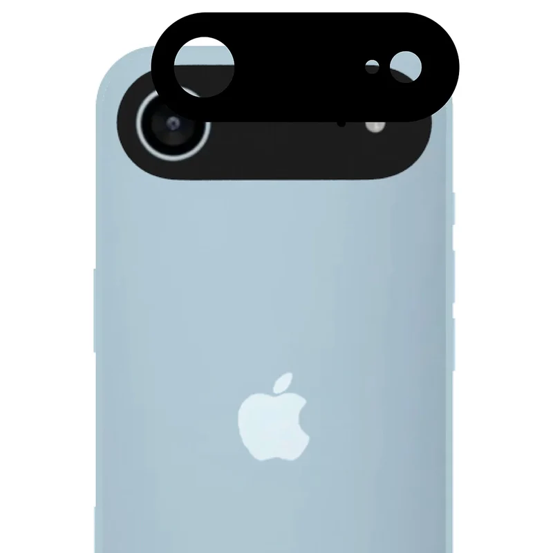 Gehärtetes Glas - 2 Stück + Kameraschutz für iPhone Air, Bizon Glass Edge Pack, Schwarz