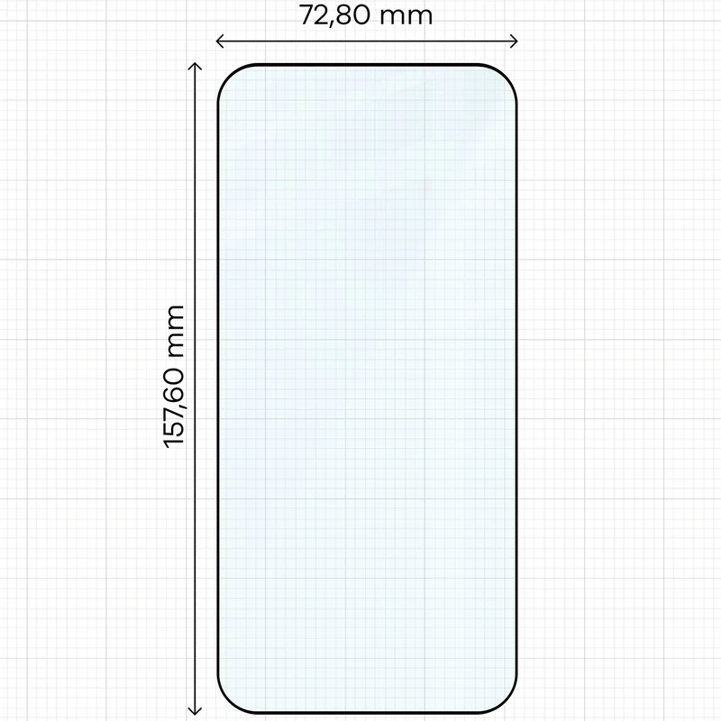 Gehärtetes Glas für Oppo Find X9 Pro, Bizon Glass Edge, Schwarzer Rahmen