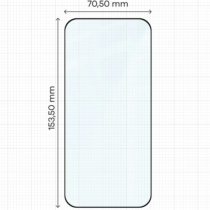 Gehärtetes Glas für Oppo Find X9, Bizon Glass Edge, Schwarzer Rahmen