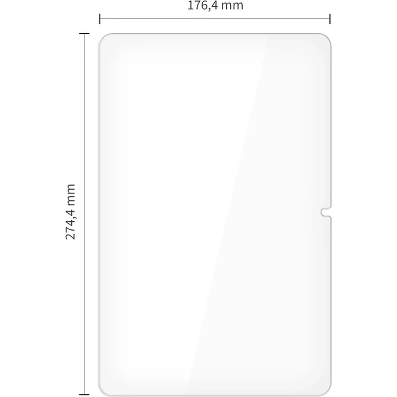 Gehärtetes Glas für Lenovo Idea Tab Plus 12.1, Tech-Protect Glass Fit Plus, 2 Stück