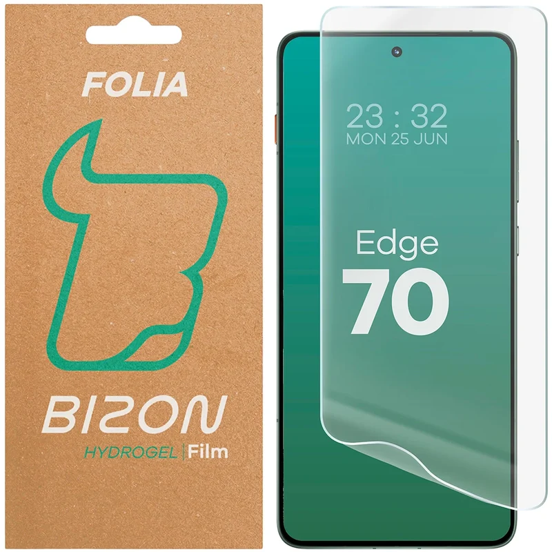 Hydrogel Folie für den Bildschirm für Motorola Edge 70, Bizon Film Hydrogel Front, 1 Stück